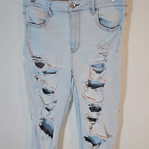 American Eagle Outfitters Denim - American Eagle Super Stretch Size 14 Light Wash High Rise Jeggings